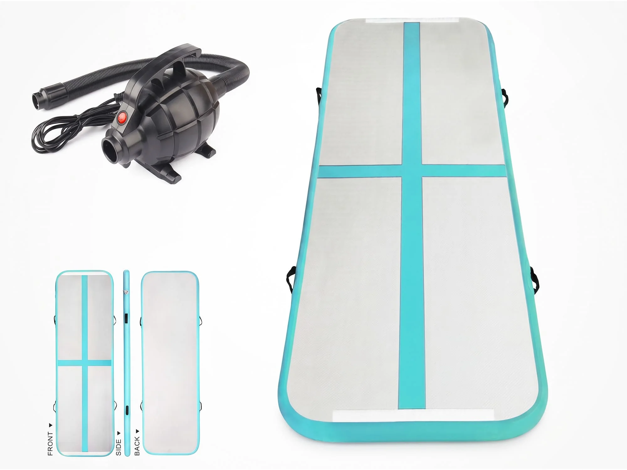 Inflatable Gymnastics Air Mat Set – 3pcs with Electric Pump - Image 11