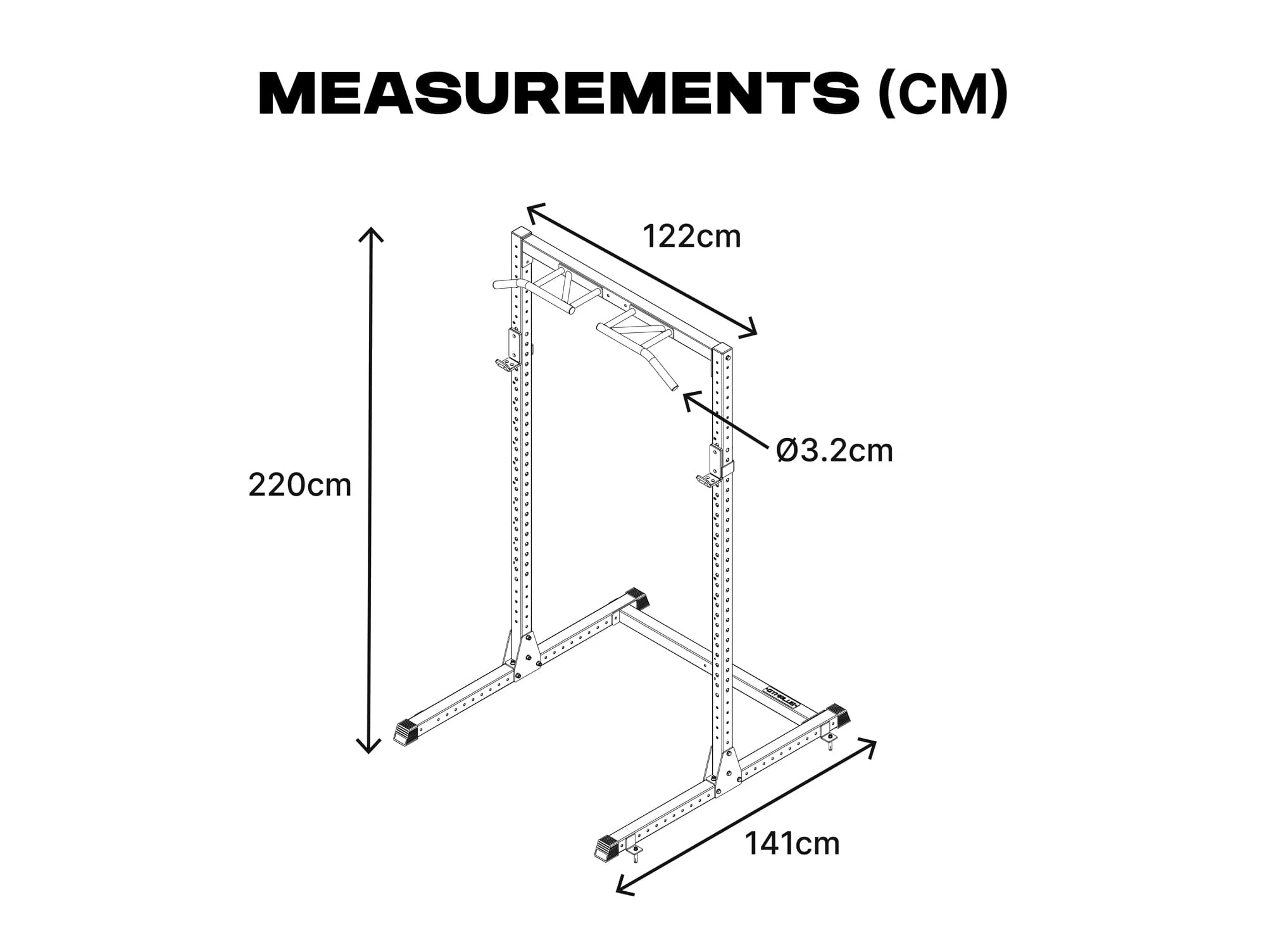 Half Power Rack with Storage and Cable System Option - HR2300 - Image 19
