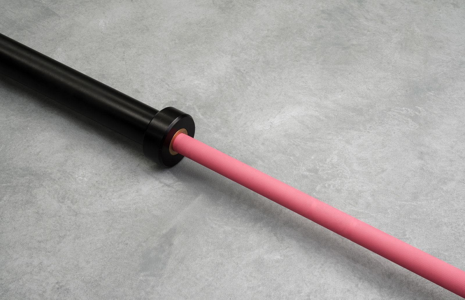 Cerakote Pink Olympic Barbell & Bumper Plate Set – 60kg/100kg - Image 18