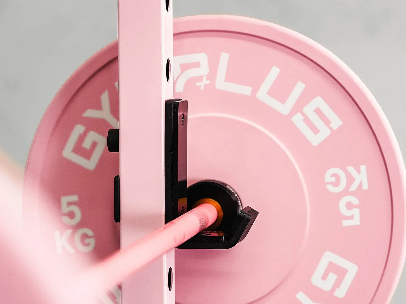Cerakote Pink Olympic Barbell & Bumper Plate Set – 60kg/100kg - Image 4