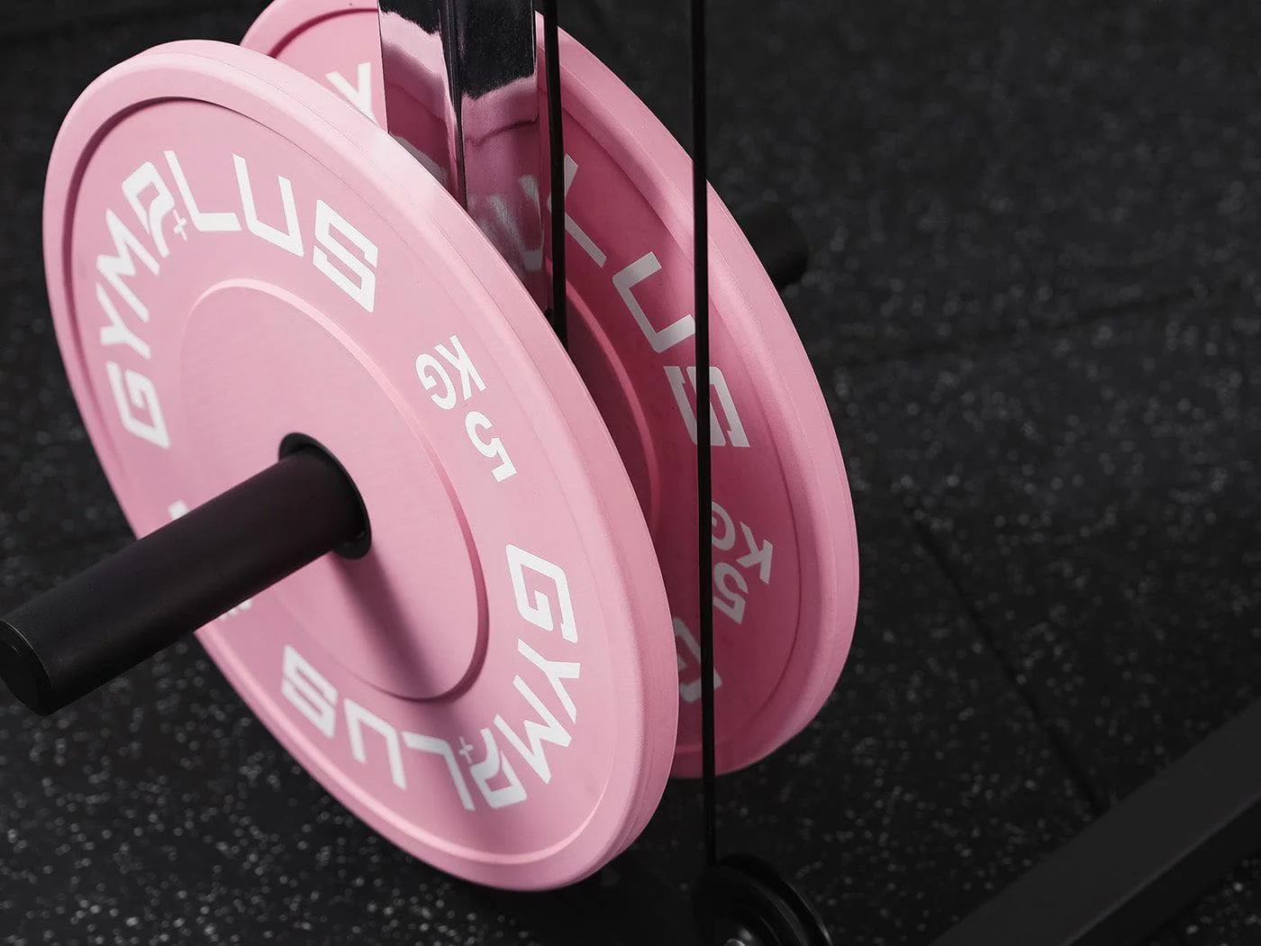 Cerakote Pink Olympic Barbell & Bumper Plate Set – 60kg/100kg - Image 6