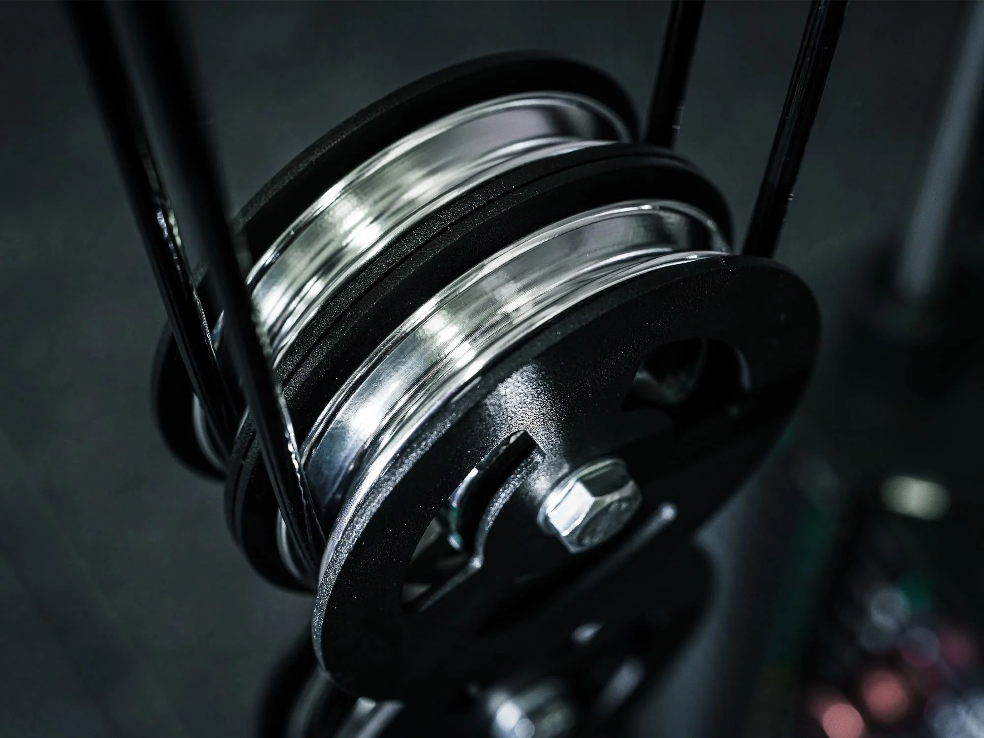 L4 Pro Series Wall Mount Cable Tower With Weight Stack - Aluminium Pulley Wheels - Image 9