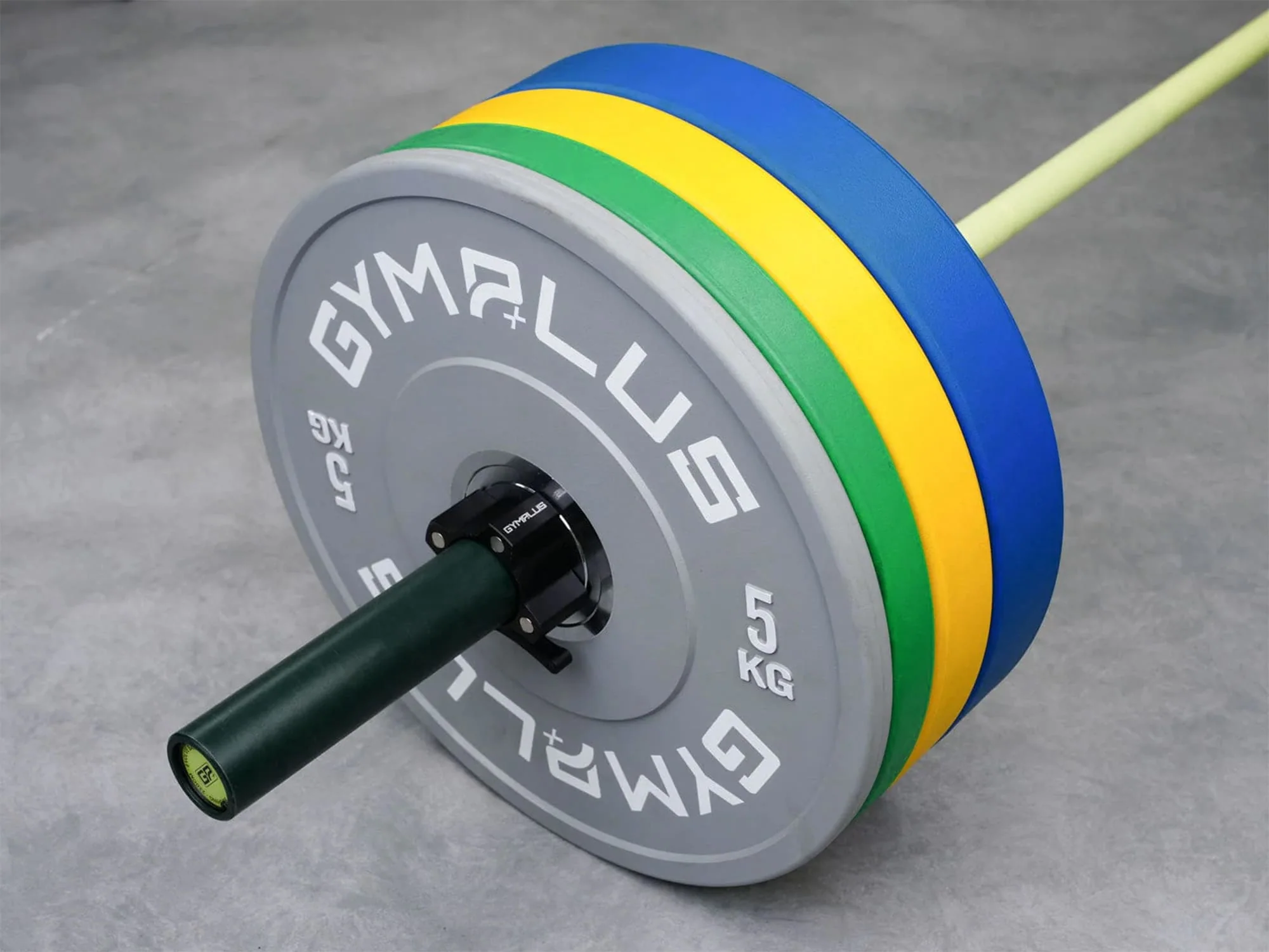 Evolve Olympic Bar 20KG and Bumper Plate Set - Image 5