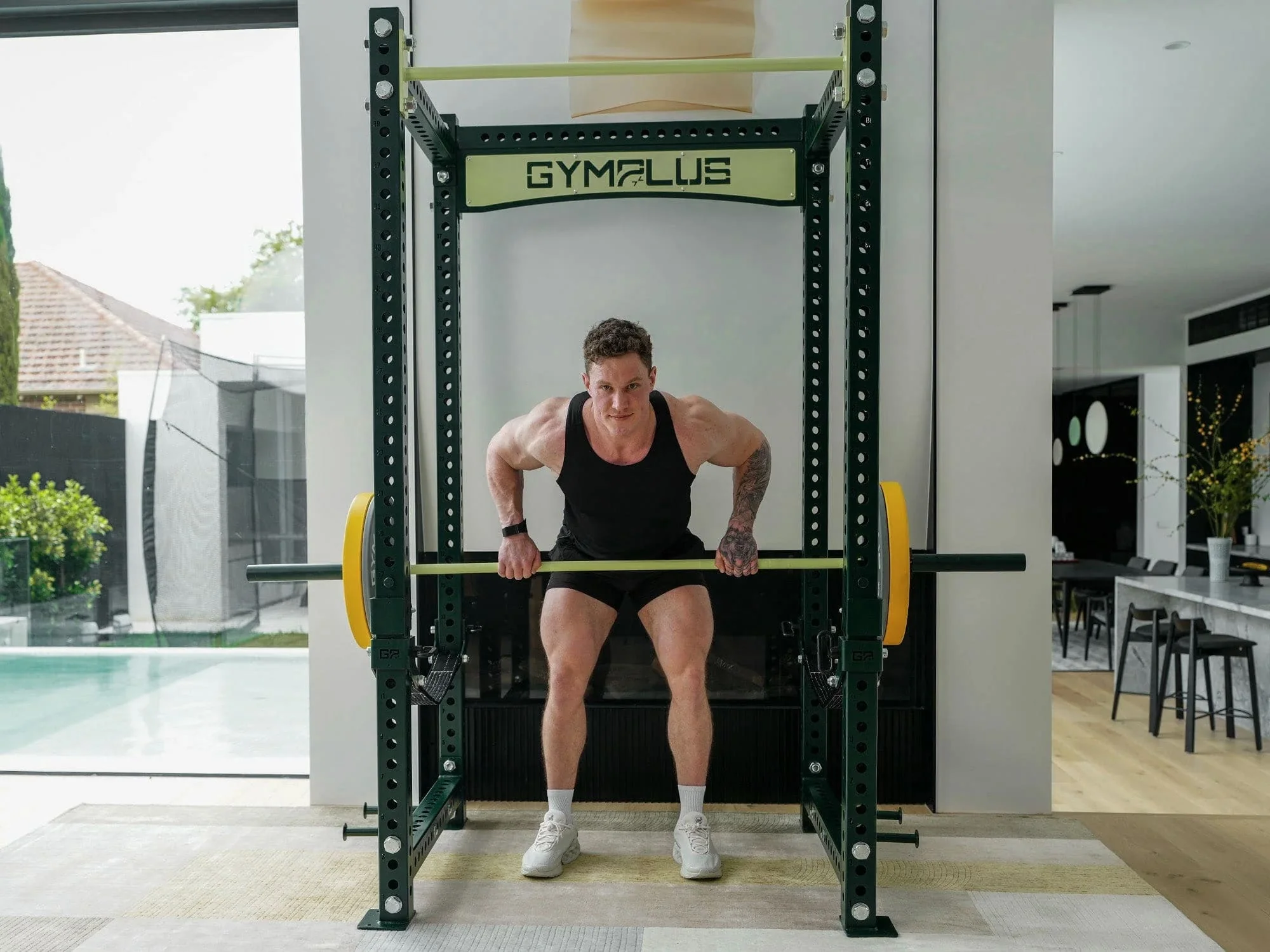 Evolve Olympic Bar 20KG and Bumper Plate Set - Image 8