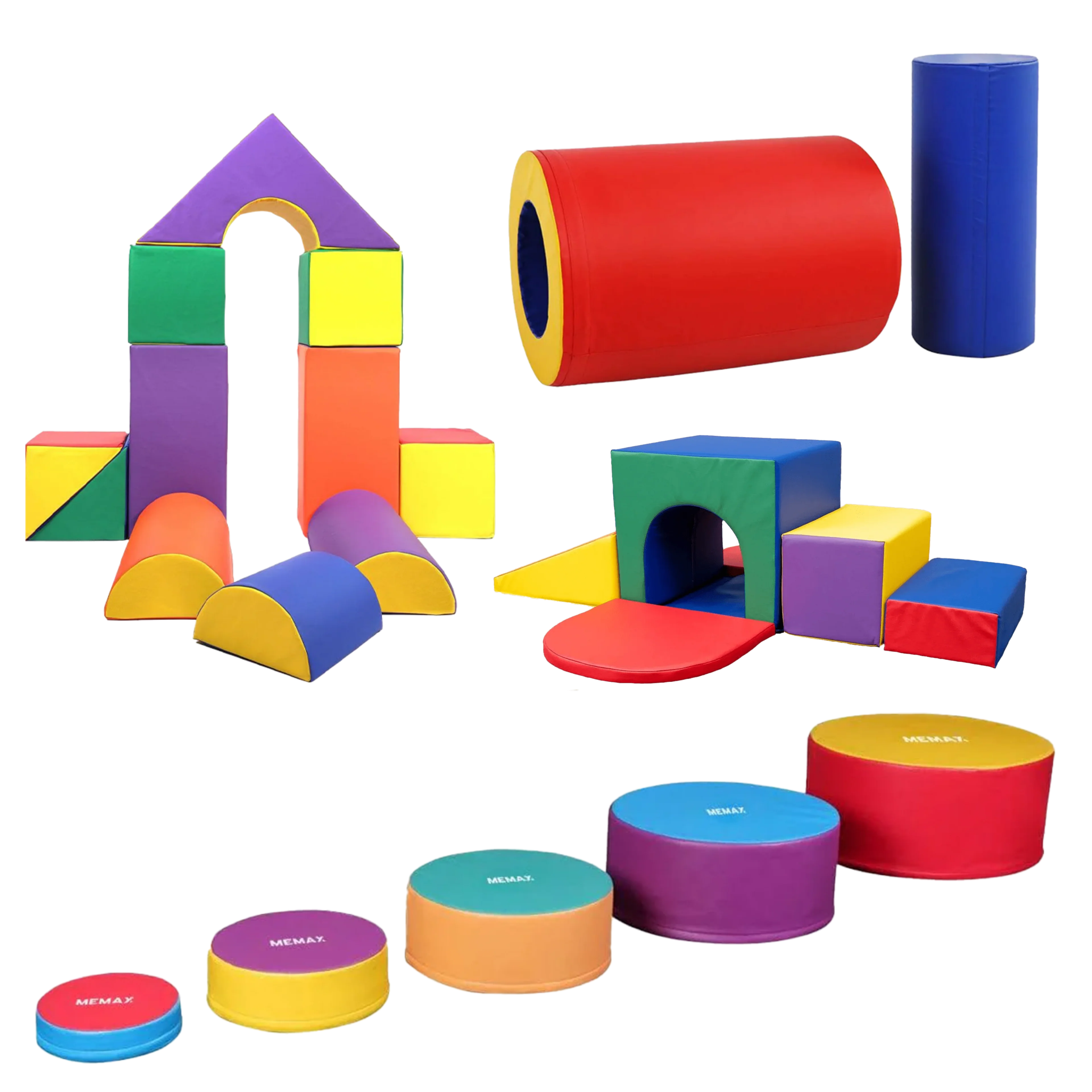 MEMAX Sensory Explorer Adventure Soft Play Package - 24 Pieces