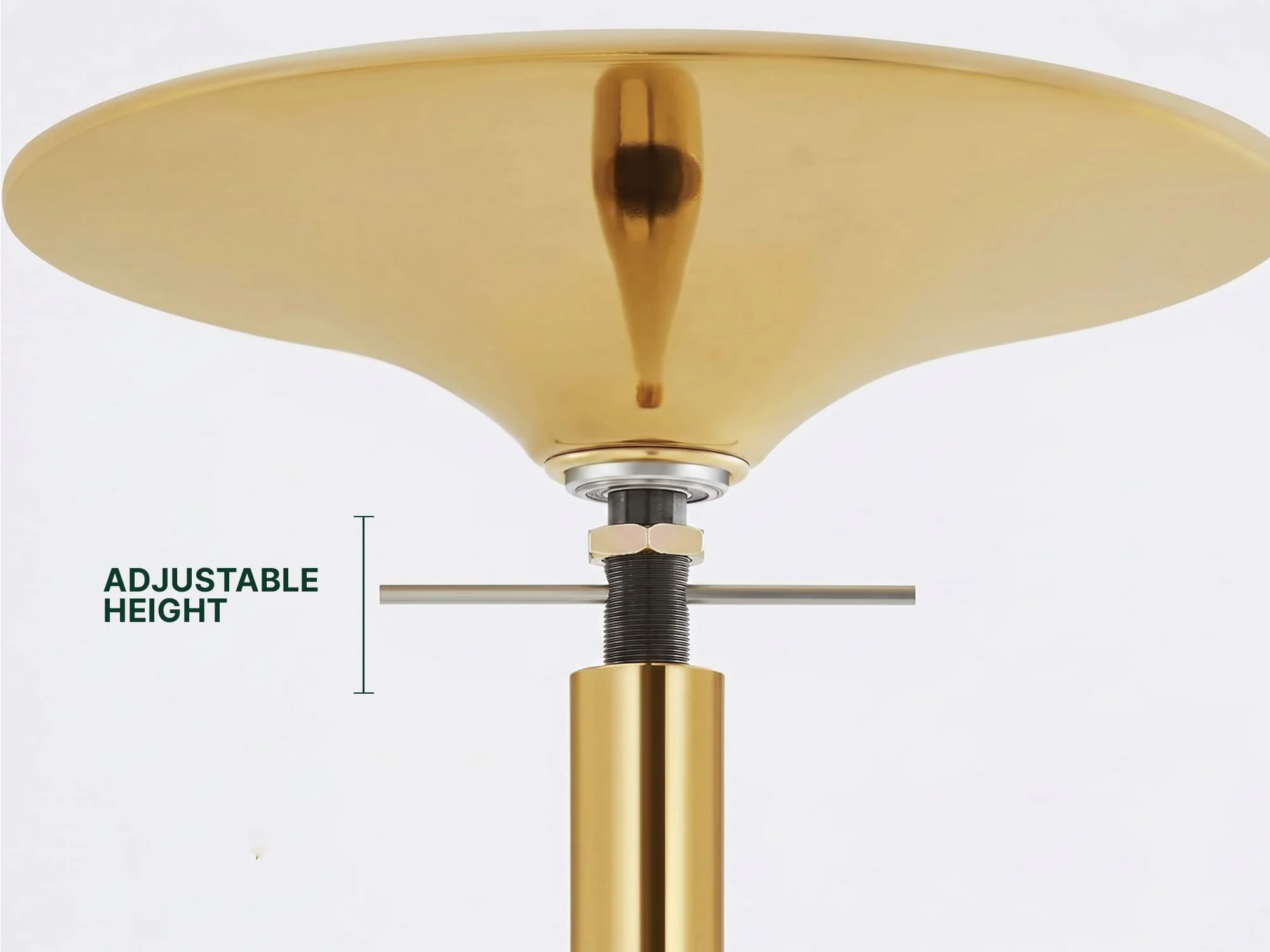 MEMAX Portable Dancing Pole - Static and Spinning - Gold - Image 4