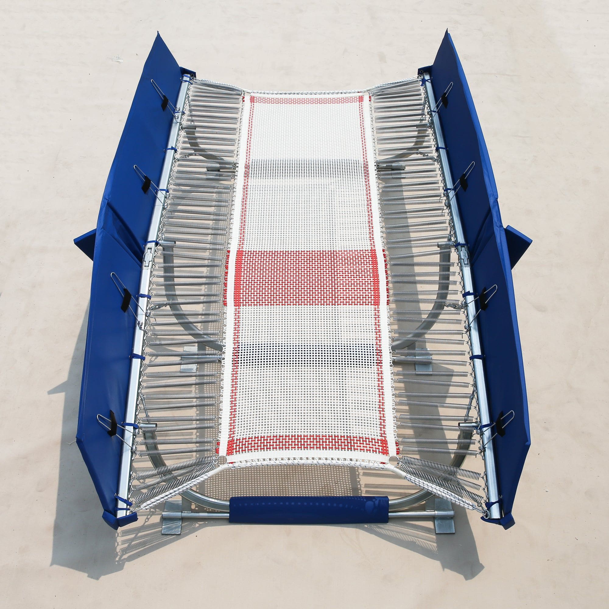 MEMAX Pro Double Mini Trampoline - with Roller Stand - Image 2