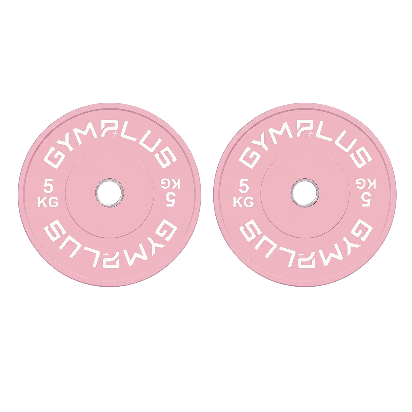 Pink Olympic Rubber Bumper Plates 5/10/15/20kg (Pairs) - Image 2