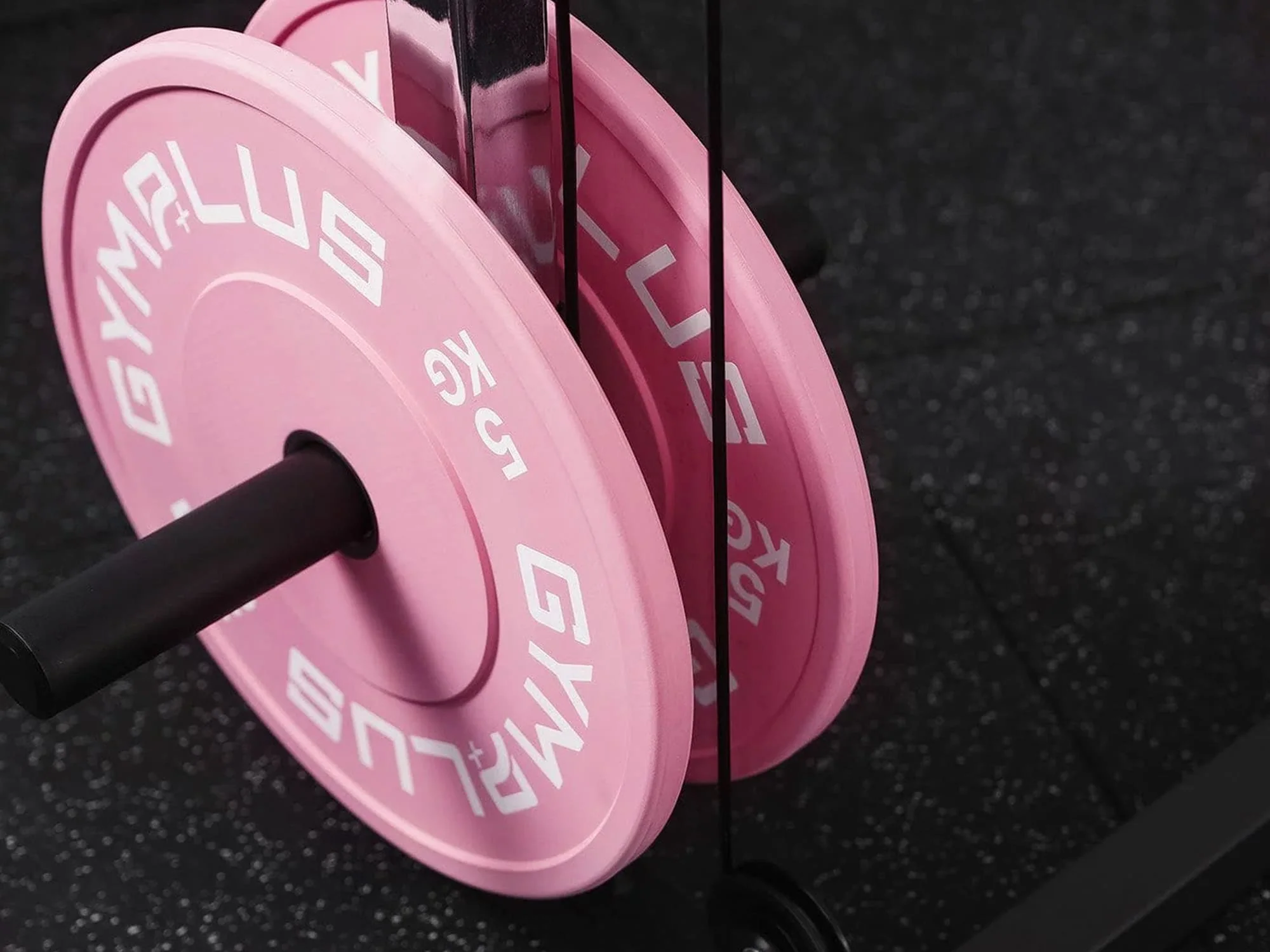 Pink Olympic Rubber Bumper Plates 5/10/15/20kg (Pairs) - Image 3
