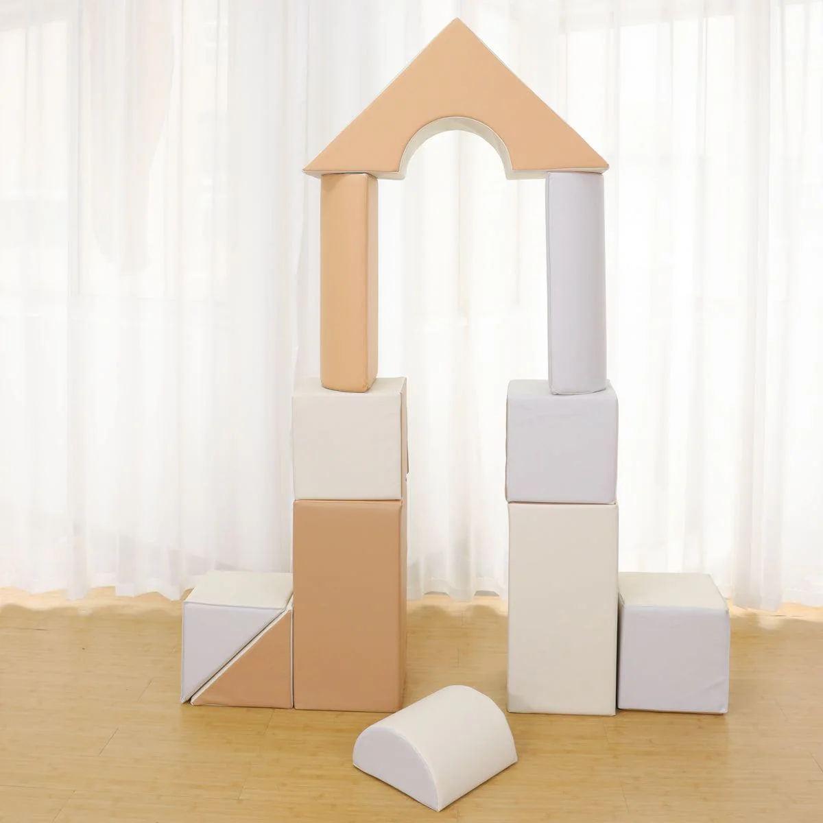 Sensory Montessori Neutral Baby Soft Play Value Bundle - 20 Piece - Image 2
