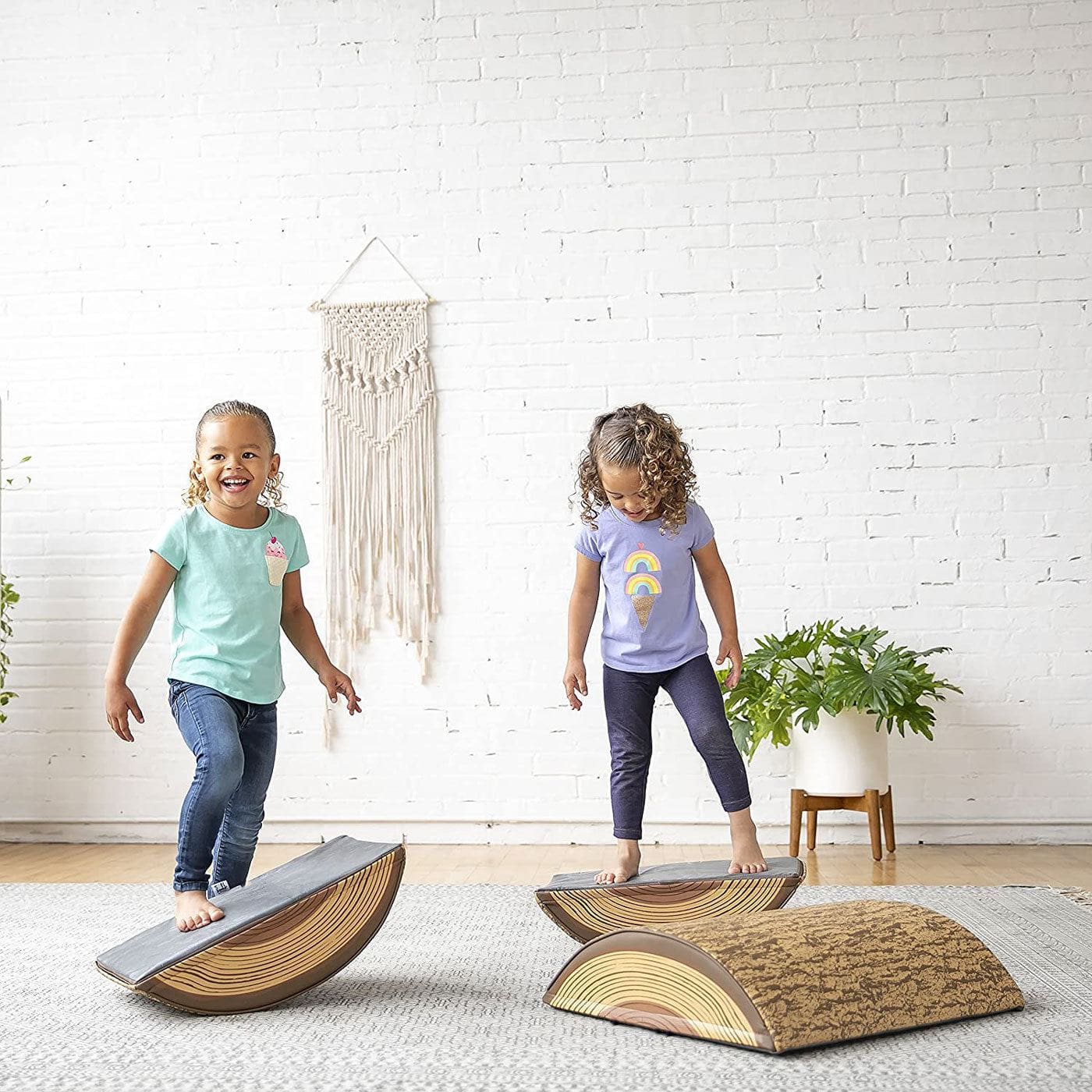Tree Log Climber Play Set, Kids Climbing and Stepping Logs - 3 Piece - Image 2