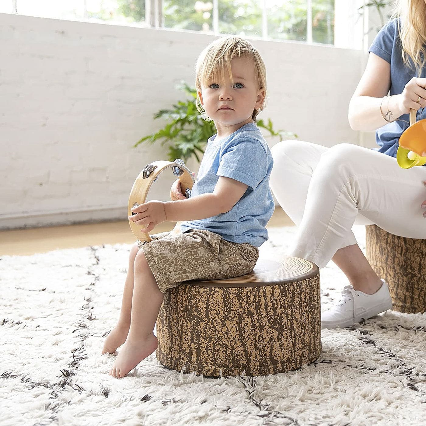 Tree Stump Stool Set, Toddler Climbing and Stepping Logs - 3 Pieces - Image 7