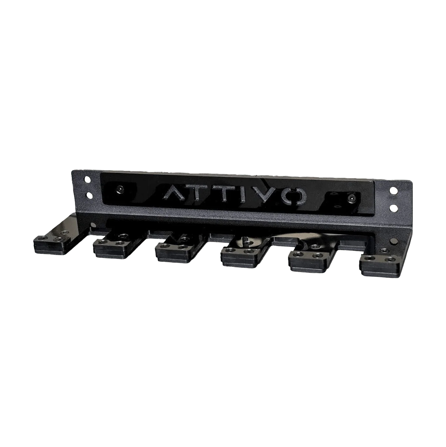 ATTIVO Wall-Mount Barbell Storage Rack – 5 Bars