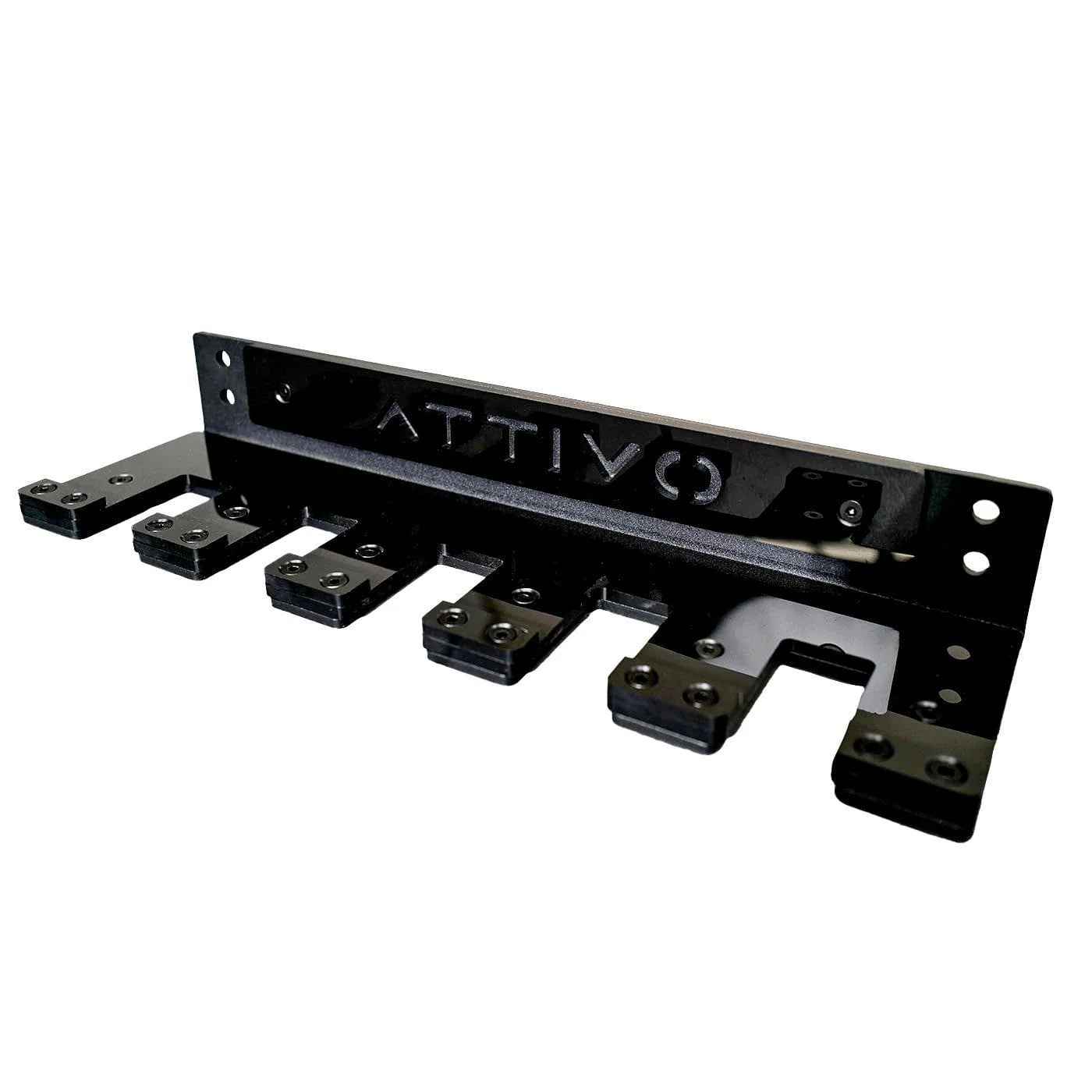 ATTIVO Wall-Mount Barbell Storage Rack – 5 Bars - Image 2